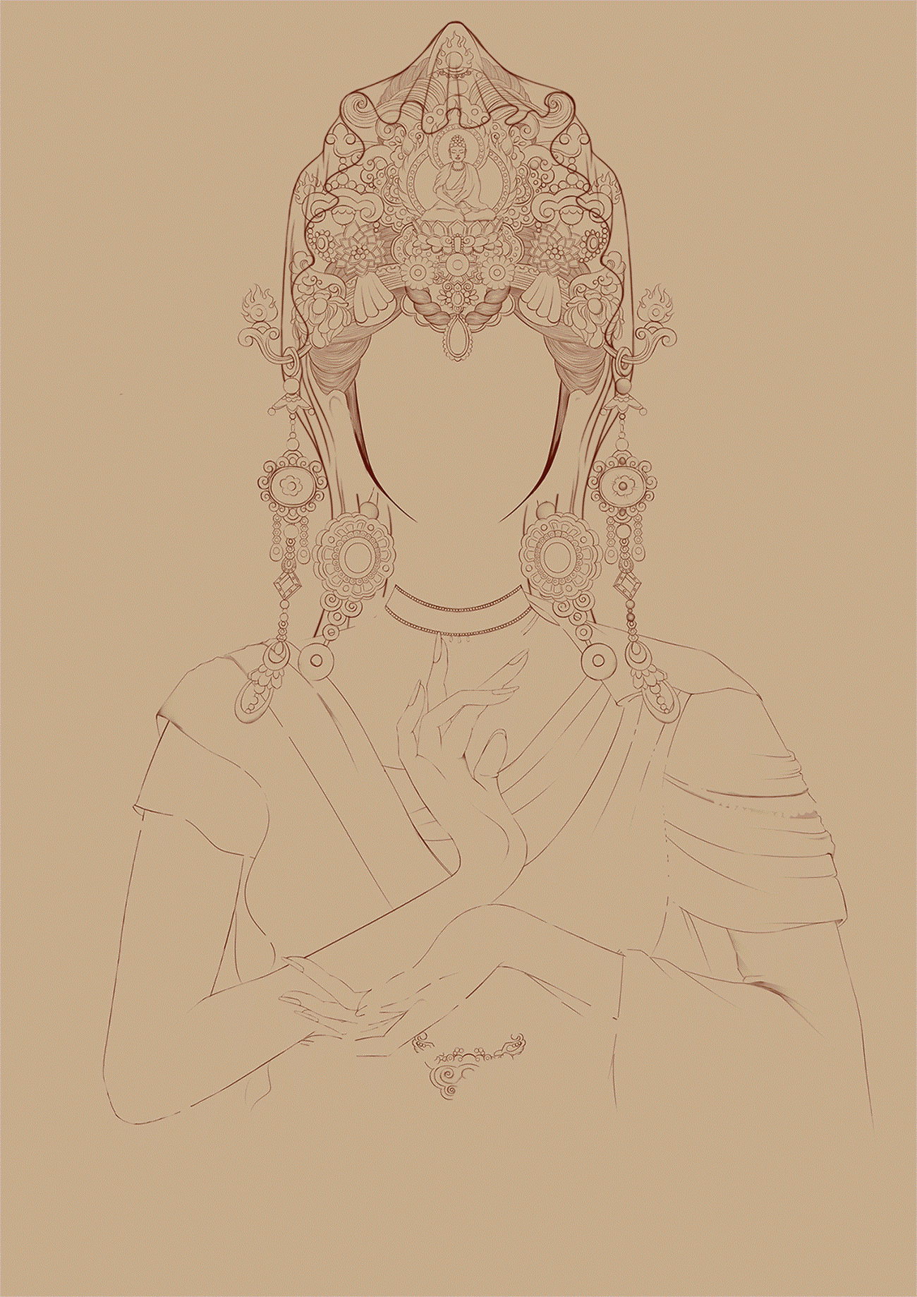 《靜》（圖ZMjkxMzM5MjM2） - 藝術(shù)插畫 - 站酷設(shè)計師楊里里原創(chuàng)素材 - 站酷ZCOOL