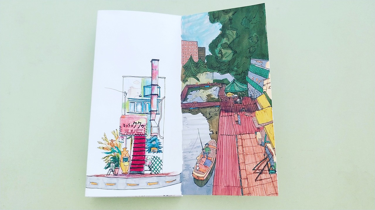 手绘东京旅游手册