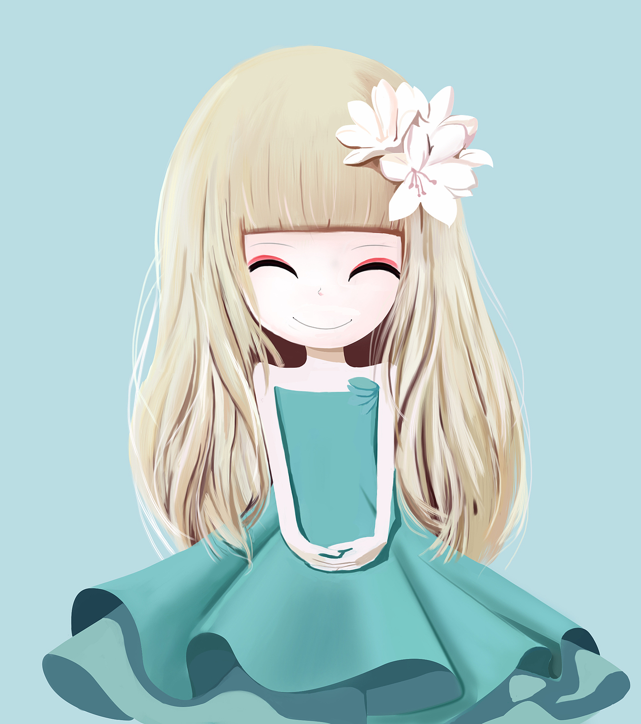 花花姑娘手绘练习