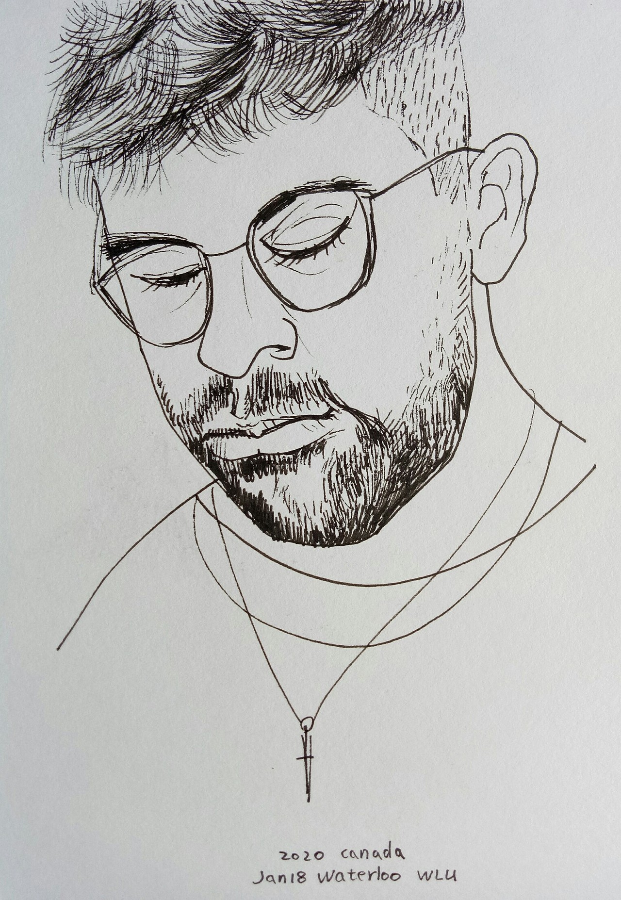 北美人物头像速写（图ZMjA0NjE4NDI4） - 绘画 - 站酷设计师赵子先生原创素材 - 站酷ZCOOL