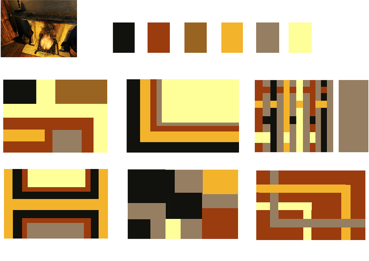 色彩构成-色彩采集|平面|图案|芮草丛生 - 原创作品 - 站酷 (zcool)