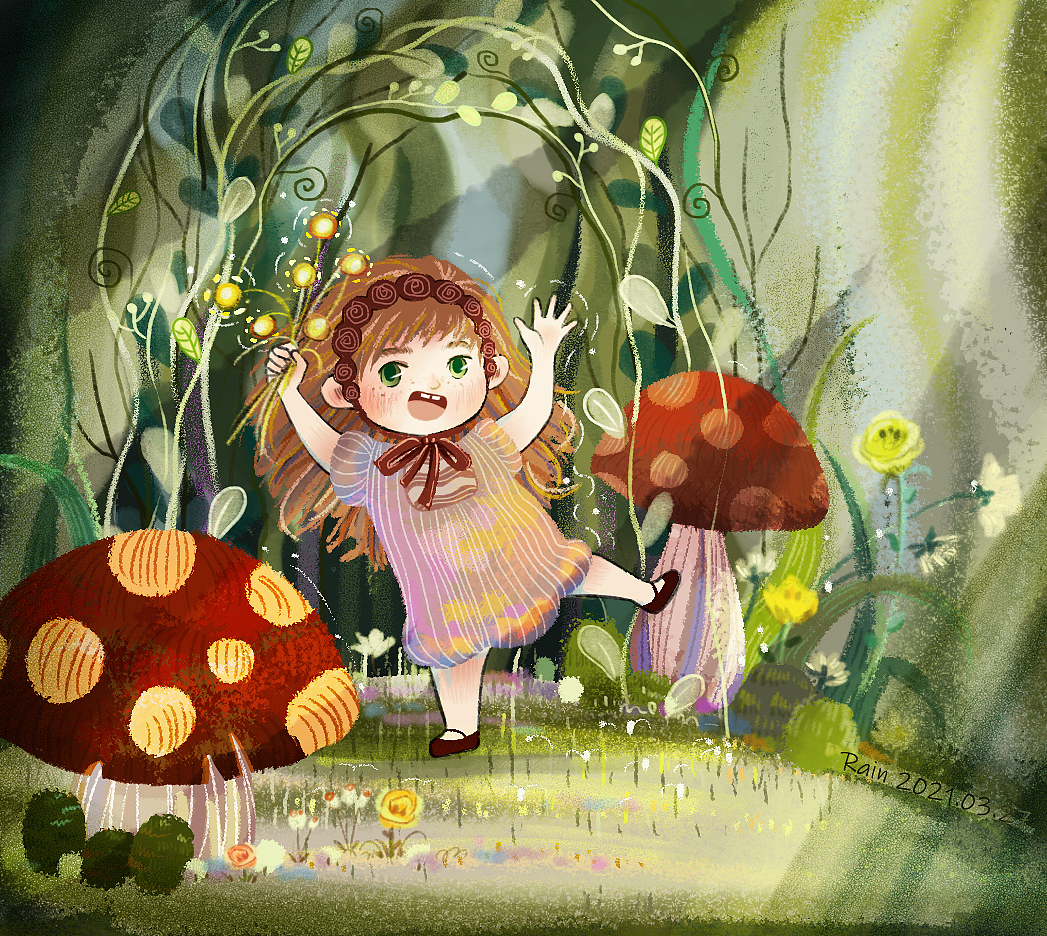 开始发光发亮（图ZMjQ4NjA3NzI0） - 绘本 - 站酷设计师rainlew原创素材 - 站酷ZCOOL