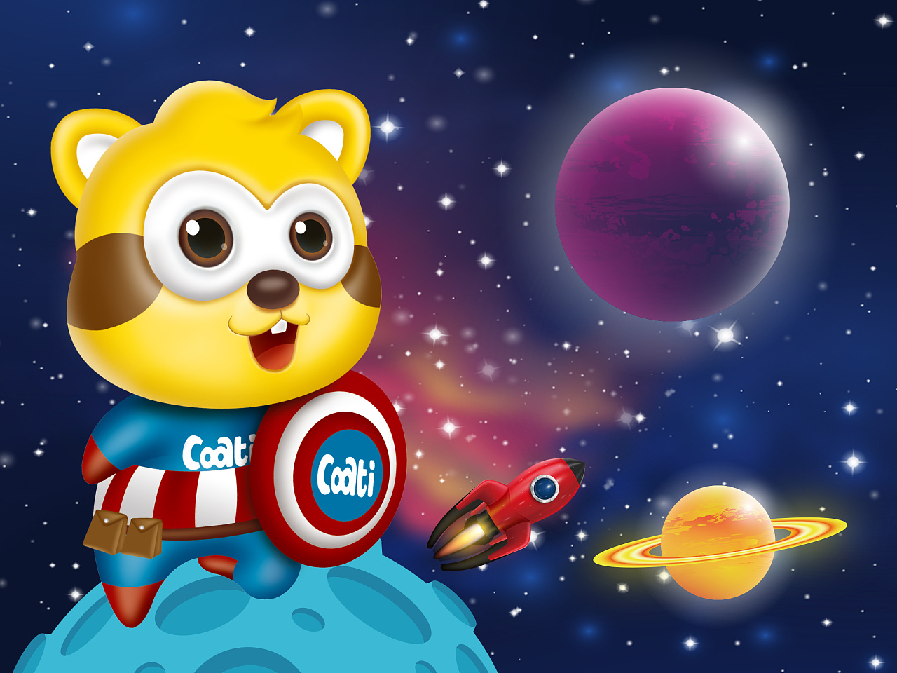 小浣熊儿童牙刷|平面|包装|壹笔壹画品牌创意 - 原创作品 - 站酷