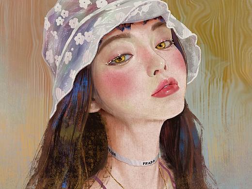 终究忍不住画了姜泰莉小姐姐了