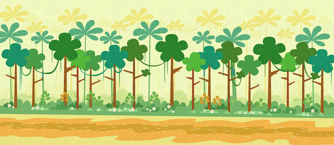 热带雨林插画5张