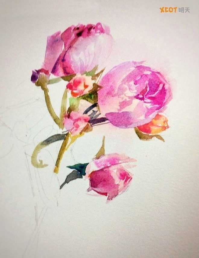 春天的美难以留住，们可以将这美丽画下来永存在纸间！（图ZMTExODI4ODE2） - 创作习作 - 站酷设计师明天教室原创素材 - 站酷ZCOOL