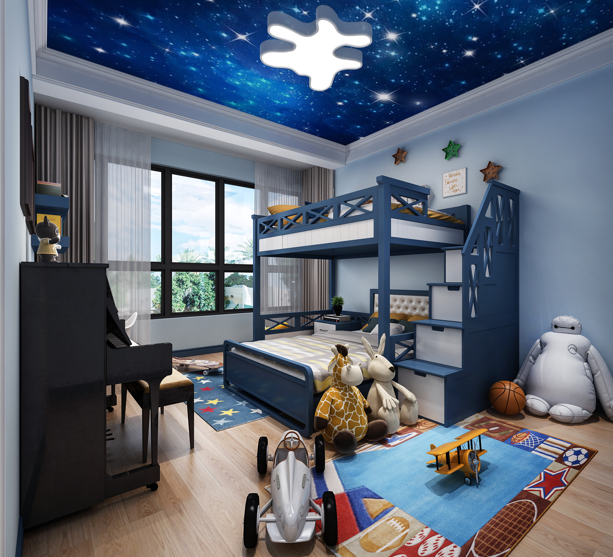 一九九二效果图-儿童房|空间|家装设计|z37715446 - 原创作品 - 站酷