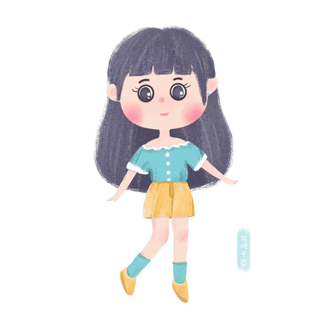 人物形态练习女生