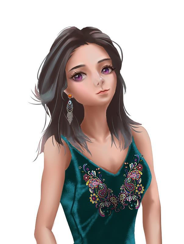 插画 漫画 卡通 手绘 美女（图ZMTg3MDYyNDI0） - 商业插画 - 站酷设计师z君是大美妞原创素材 - 站酷ZCOOL