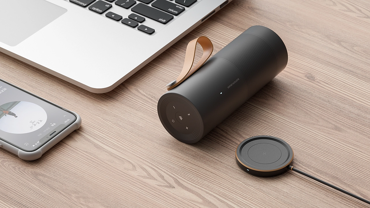 产品渲染-蓝牙音箱