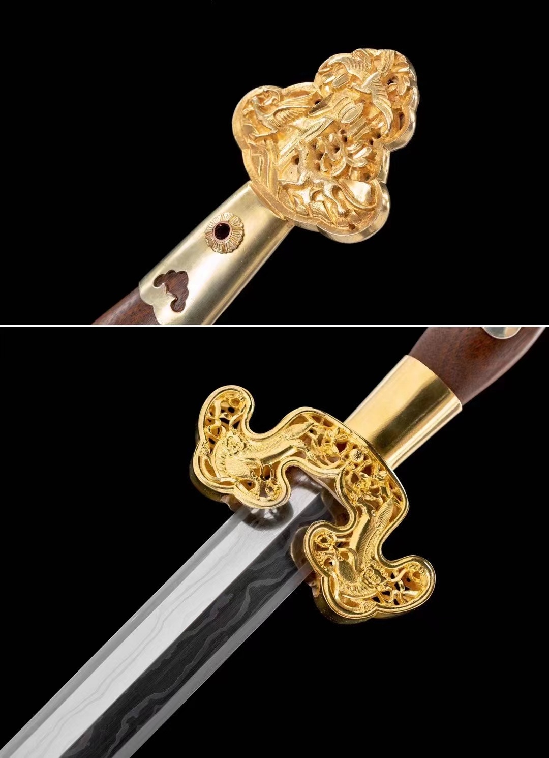 博物馆收藏级 草钢明代公卿佩剑 大明王朝辉煌像征