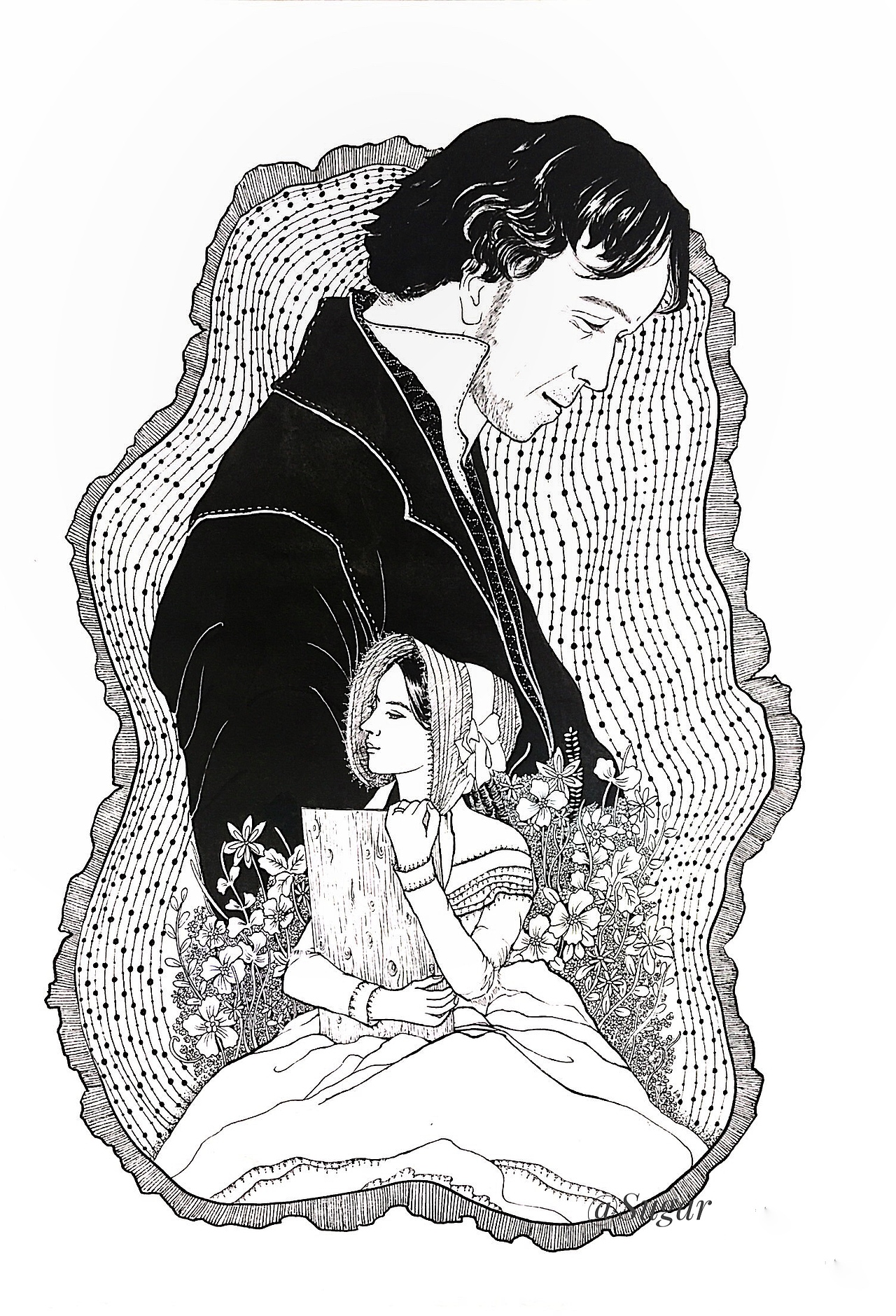 黑白线描（图ZMTg0MDE3OTk2） - 创作习作 - 站酷设计师231sugar原创素材 - 站酷ZCOOL