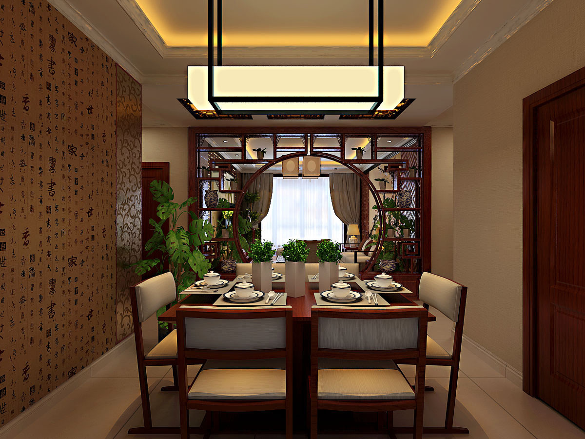 【国际城】-135㎡三室两厅-新中式（图ZNjYyNTQxNDA=） - 家装设计 - 站酷设计师金舍壹壹原创素材 - 站酷ZCOOL