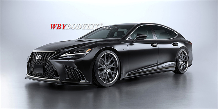 21款雷克萨斯LS改装ARTISAN包围前后唇AR小包围