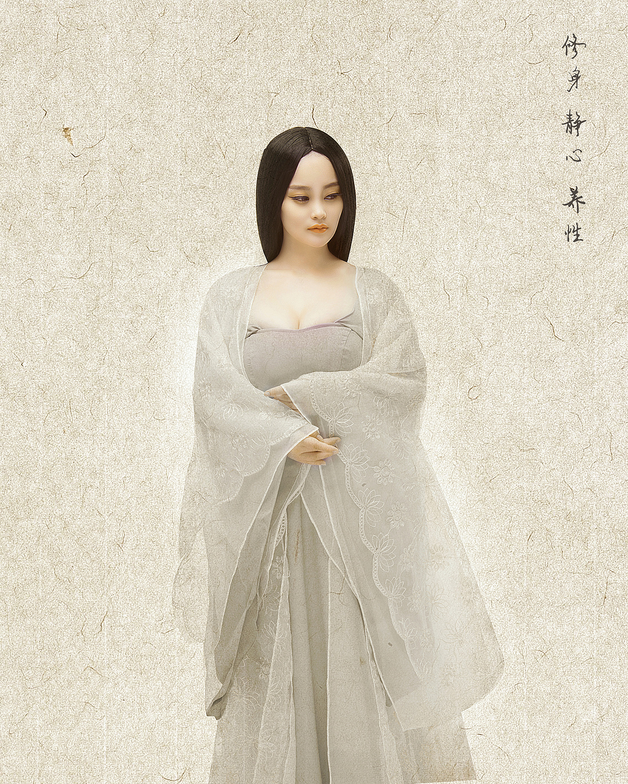 修图后期之工笔画风格