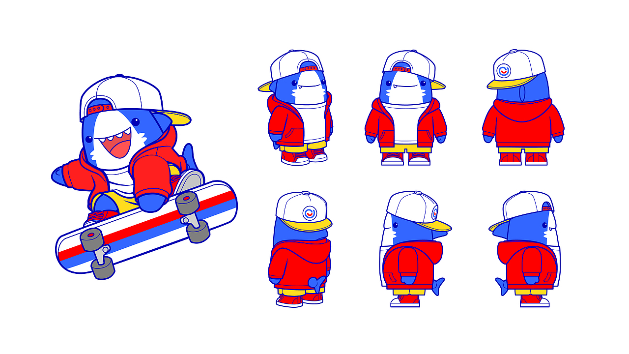 易小鲨ip升级打造第二弹（延展周边）（图ZMjgyMjUwOTM2） - IP形象 - 站酷设计师大黄柴原创素材 - 站酷ZCOOL