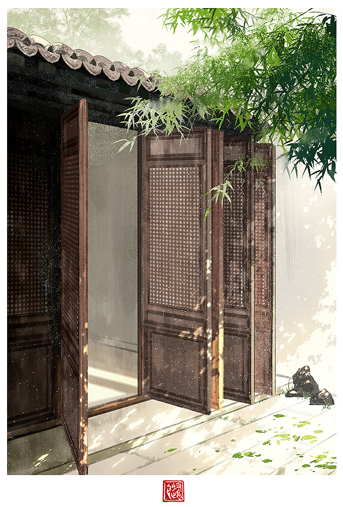 古风场景练习（图ZMTQ5MzU4NzQ4） - 创作习作 - 站酷设计师养猫画画的随随原创素材 - 站酷ZCOOL