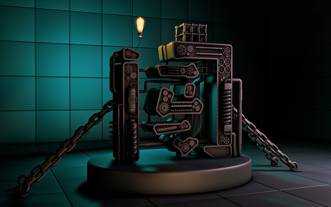 之前的c4d临摹练习，渲染真的很烦~~（图ZMjcwMDYwMTMy） - 其他三维 - 站酷设计师你閙呢原创素材 - 站酷ZCOOL