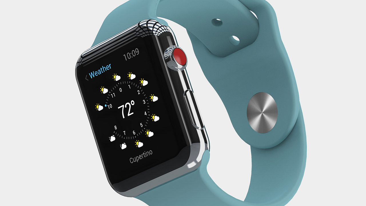 【Keyshot&Photoshop】 Apple Watch渲染练习（图ZMTIwOTE4NzY0） - 电子产品 - 站酷设计师波塞冬的新装原创素材 - 站酷ZCOOL