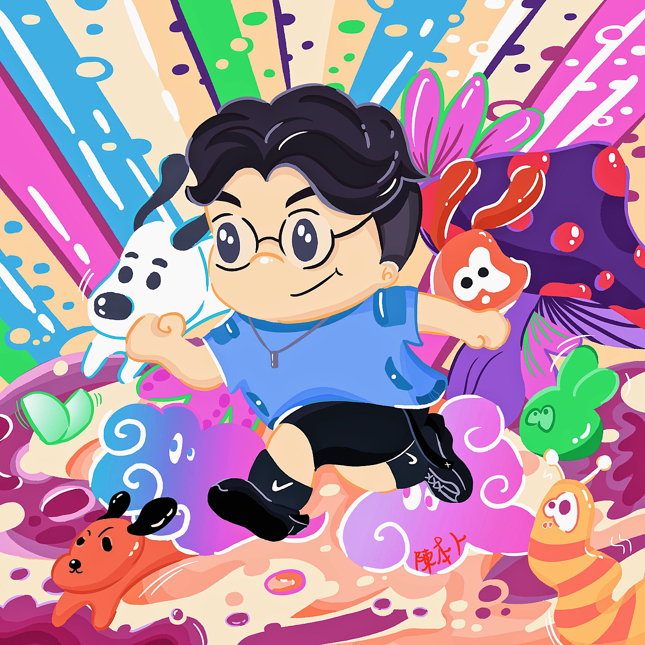 学习成果|插画|创作习作|画眉奶奶 - 原创作品 - 站酷 (zcool)