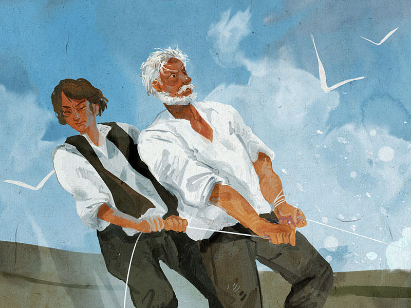 百词斩爱阅读《老人与海》