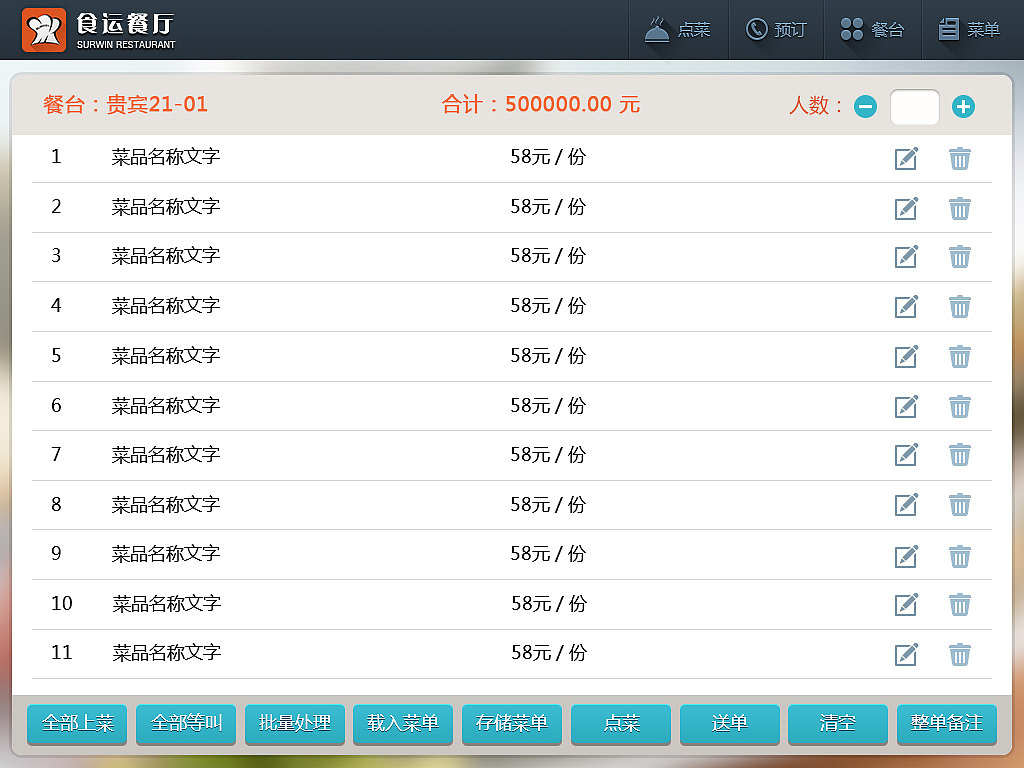 酒店点菜系统UI设计IPAD（图ZMTE5NzI3Njg=） - 主题/皮肤 - 站酷设计师安逗的夏天原创素材 - 站酷ZCOOL