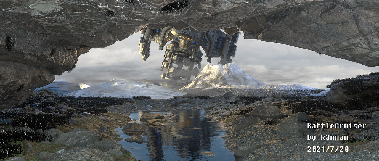 坠落的战列巡航舰（图ZMjYzOTU5Njgw） - 场景 - 站酷设计师蓝小鲸原创素材 - 站酷ZCOOL