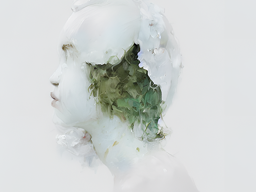 #AI创作实验室#海藻，面膜，包装，光线柔和，帆布油画