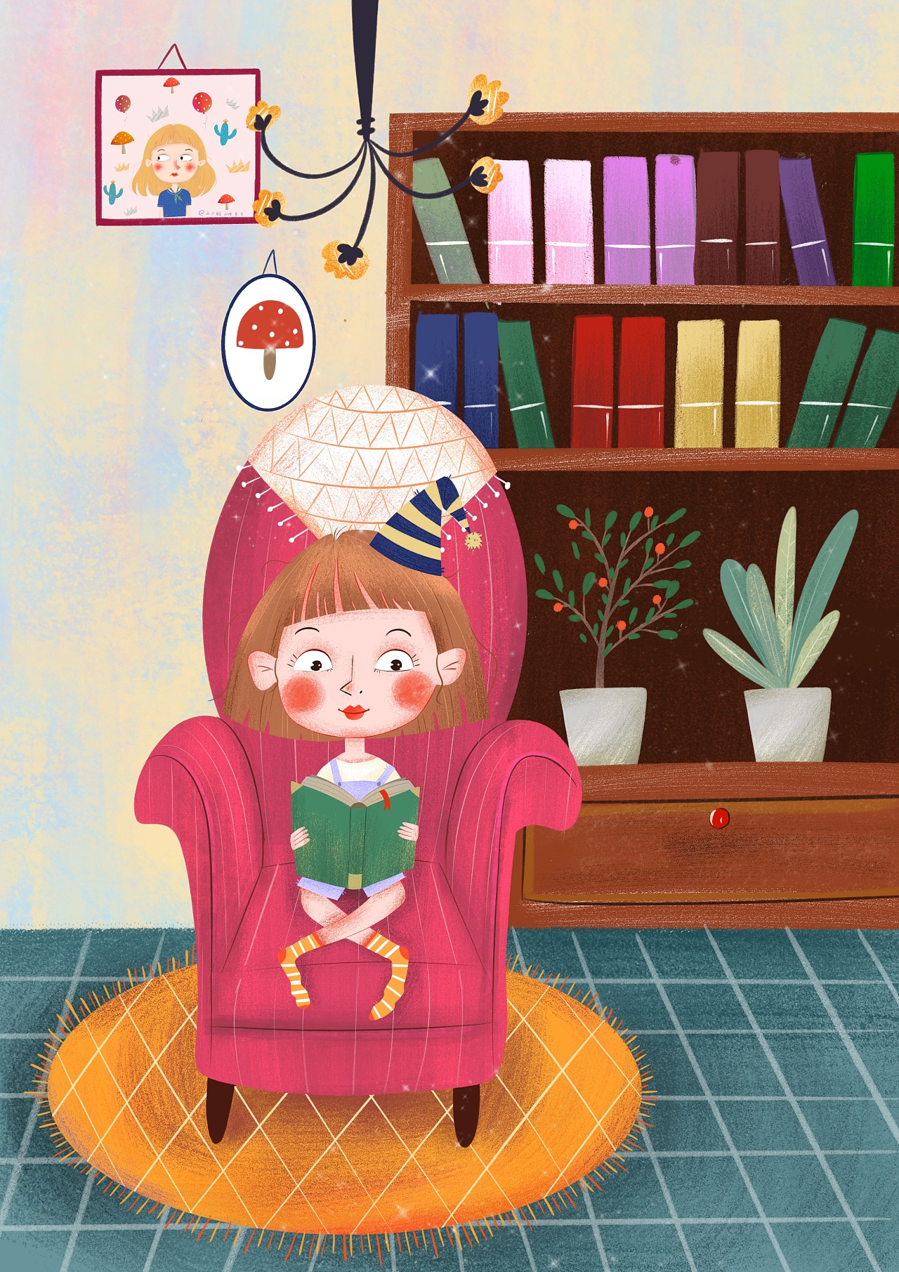 读书吧|插画|儿童插画|二小姐在忙 - 原创作品 - 站酷 (zcool)