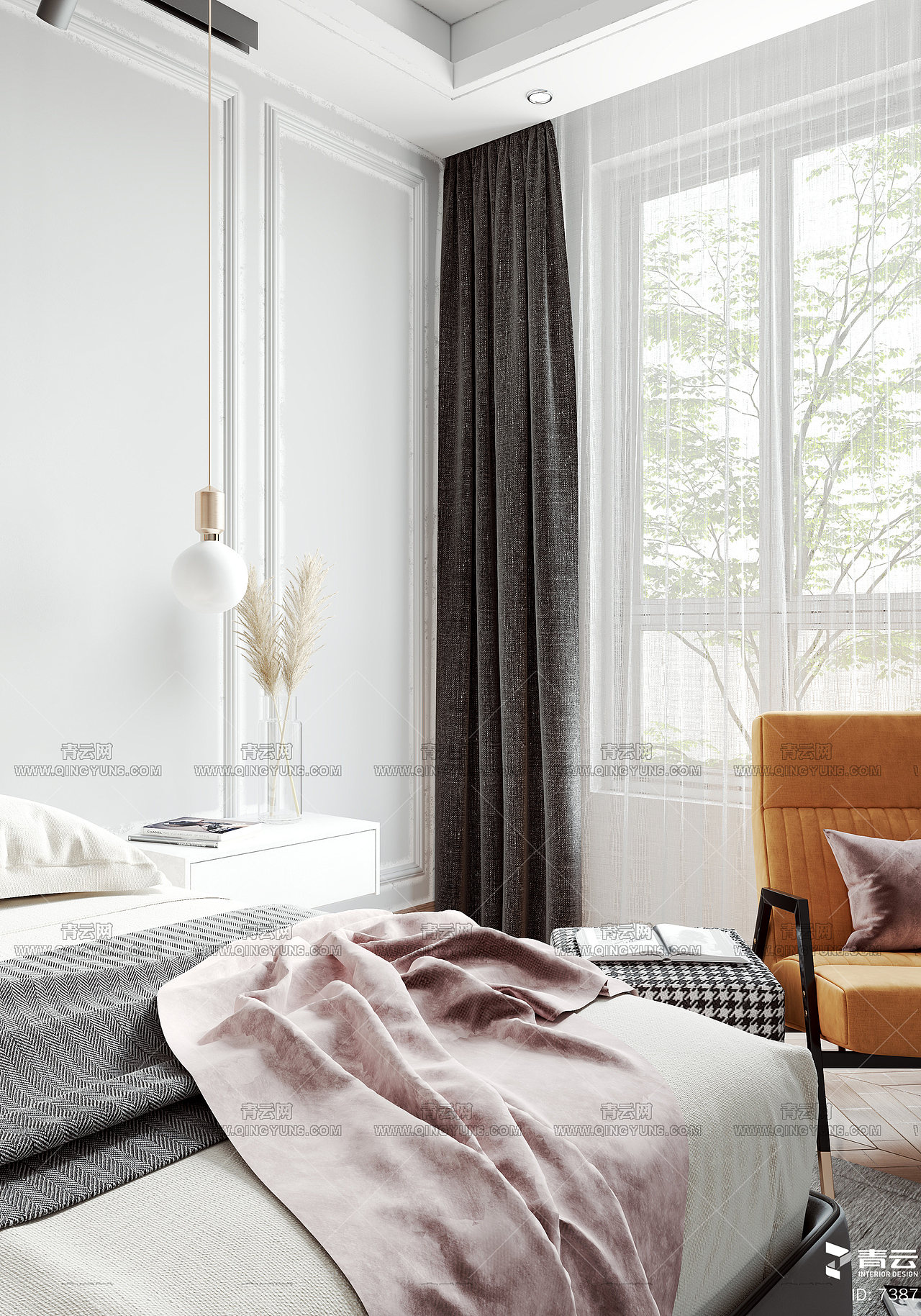 现代卧室下载 编号:7387（图ZMTg3MzU5NTg0） - 家装设计 - 站酷设计师青云模型网原创素材 - 站酷ZCOOL