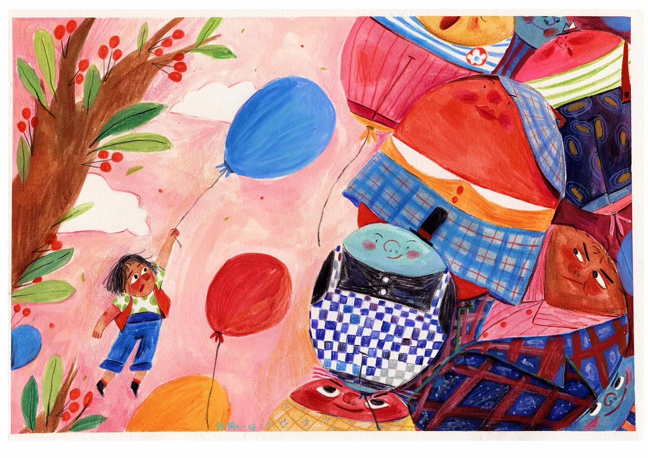 手绘综合材料（图ZMTU4MDU5OTgw） - 儿童插画 - 站酷设计师六一kaki原创素材 - 站酷ZCOOL