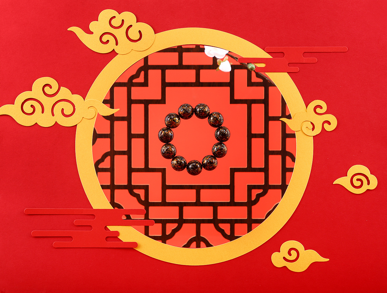 大漆手串手镯拍摄