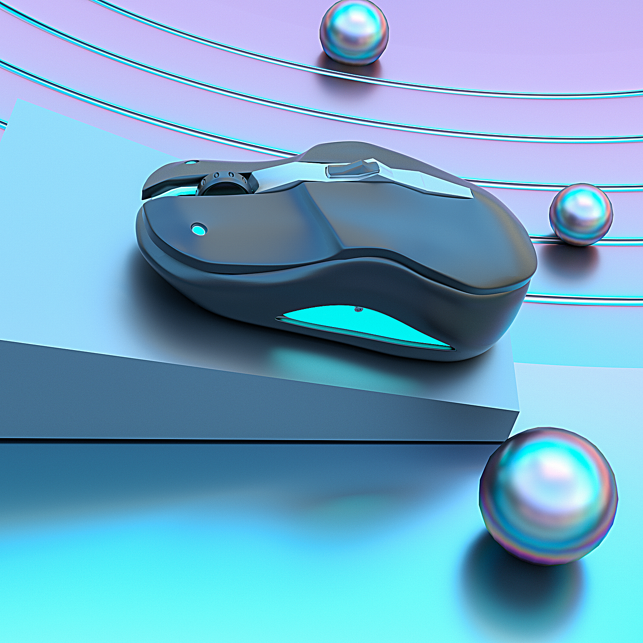 C4D鼠标建模渲染