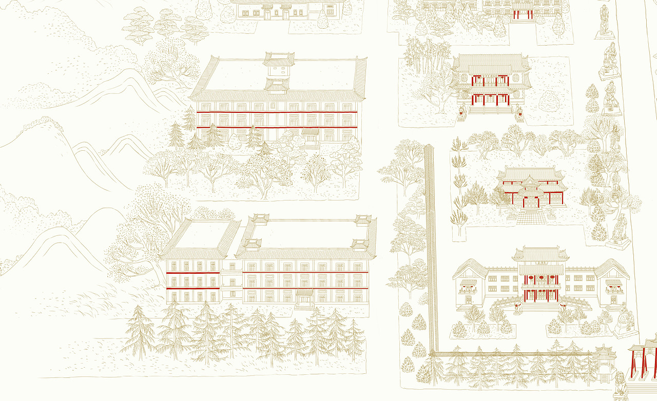 宏济堂园区地图（图ZMjAzODI2NDQ0） - 商业插画 - 站酷设计师杜芳原创素材 - 站酷ZCOOL