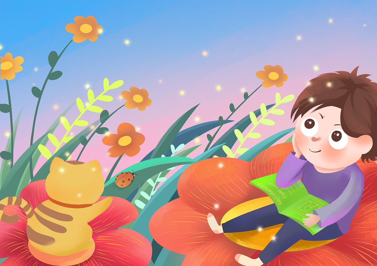 儿童插画(一个小朋友的成长历程)