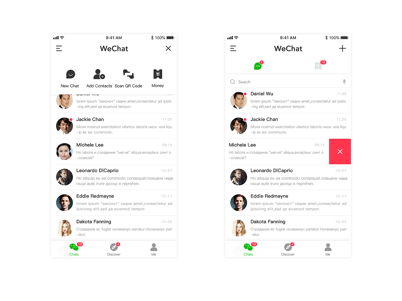 微信再设计【待完成】（图ZMTAyMTM5MjIw） - APP界面 - 站酷设计师设计爱好者LeeSan原创素材 - 站酷ZCOOL