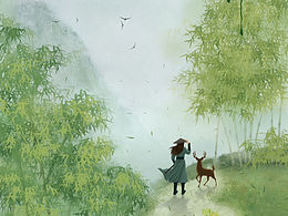 古風(fēng)場景插畫