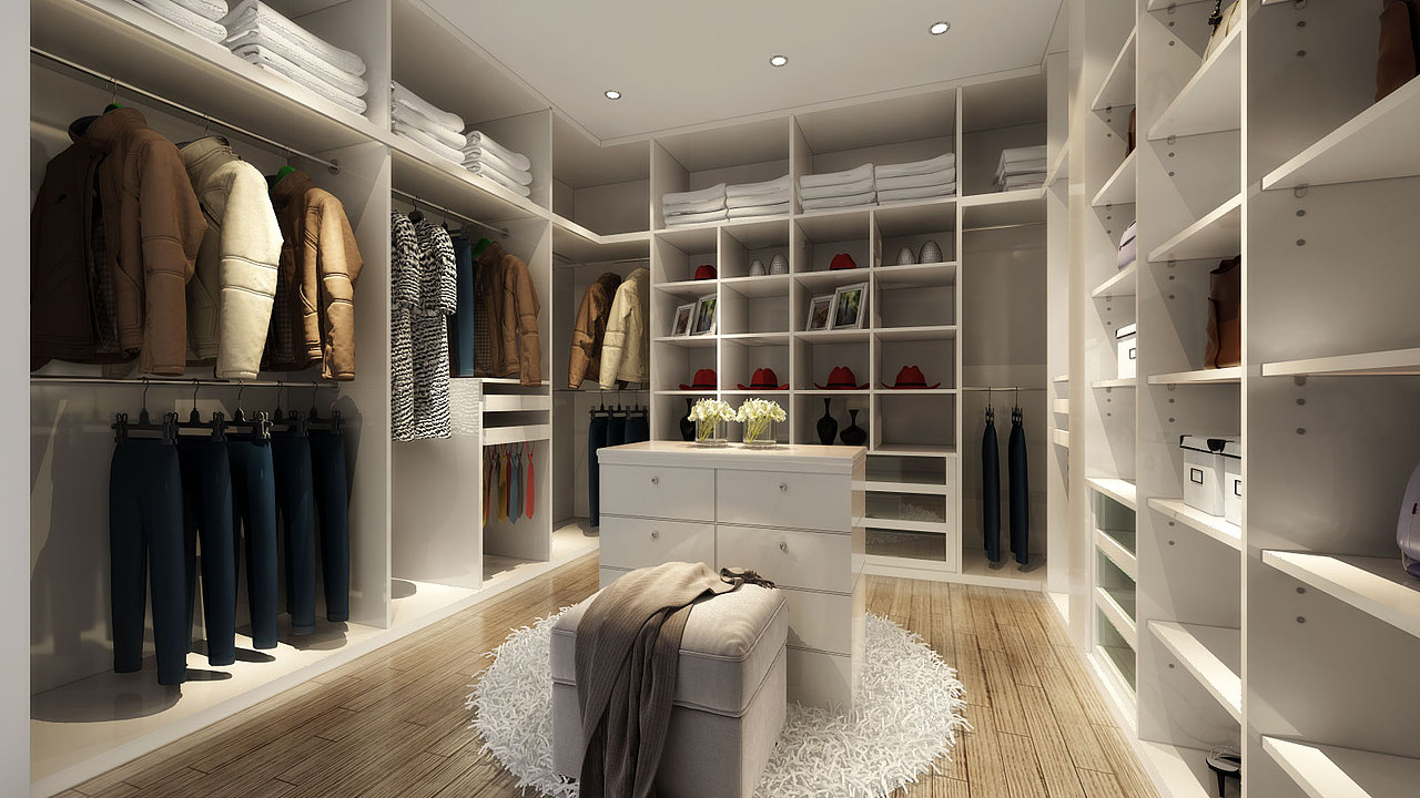 高大上的衣帽间_效果图制作小静-站酷zcool