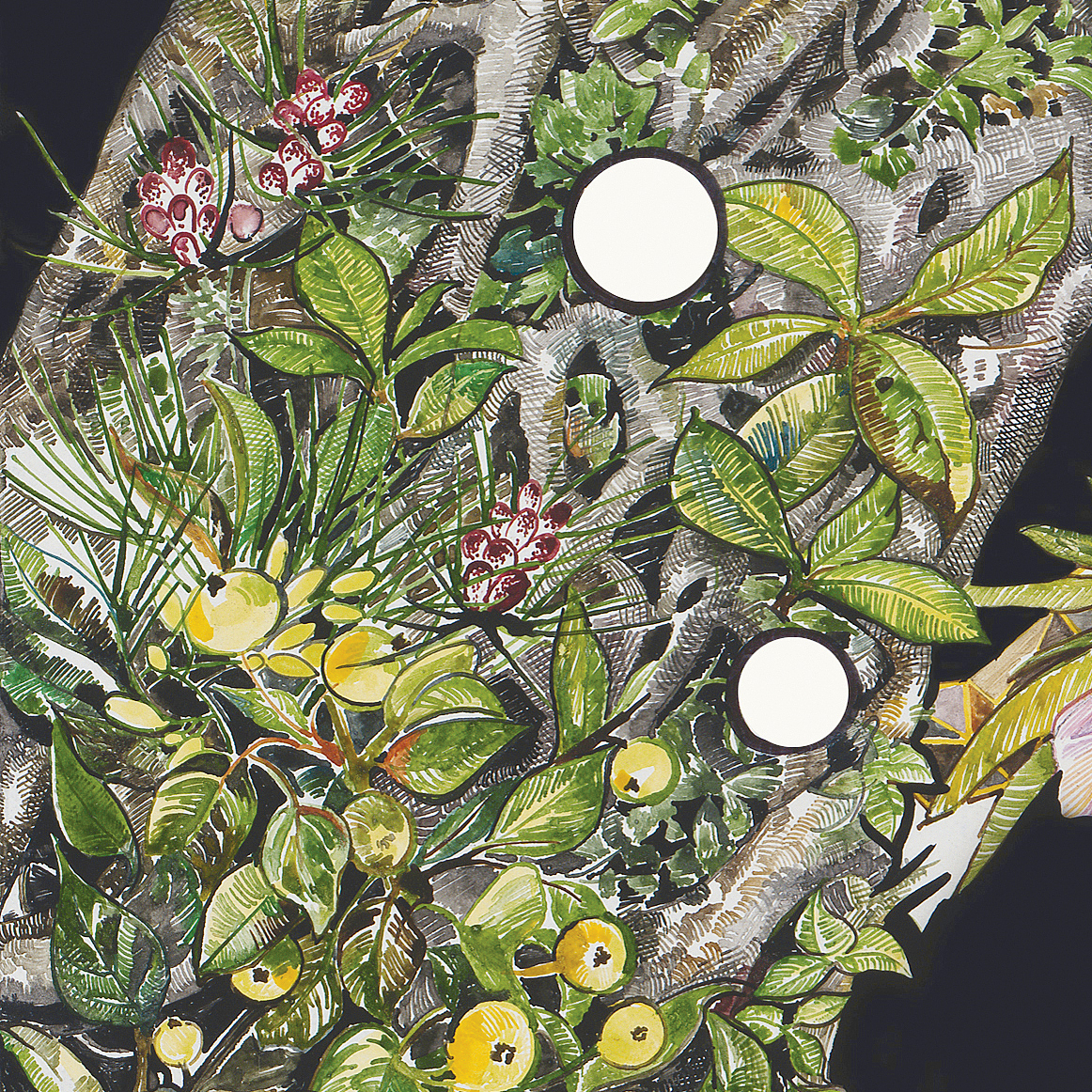 &lt;蜂巢 Beehive&gt; acrylic ink on canvas 107cm x210cm