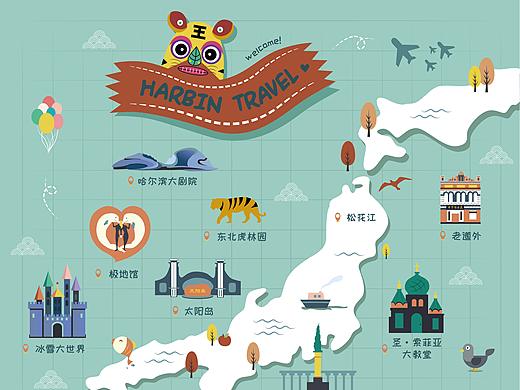 哈尔滨文创插画