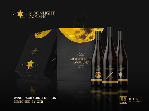葡萄酒產(chǎn)品設(shè)計《月潮》（個人主頁-ZMjYxMTUxMDg=） - 包裝 - 站酷設(shè)計師黑鳥先生原創(chuàng)素材 - 站酷ZCOOL
