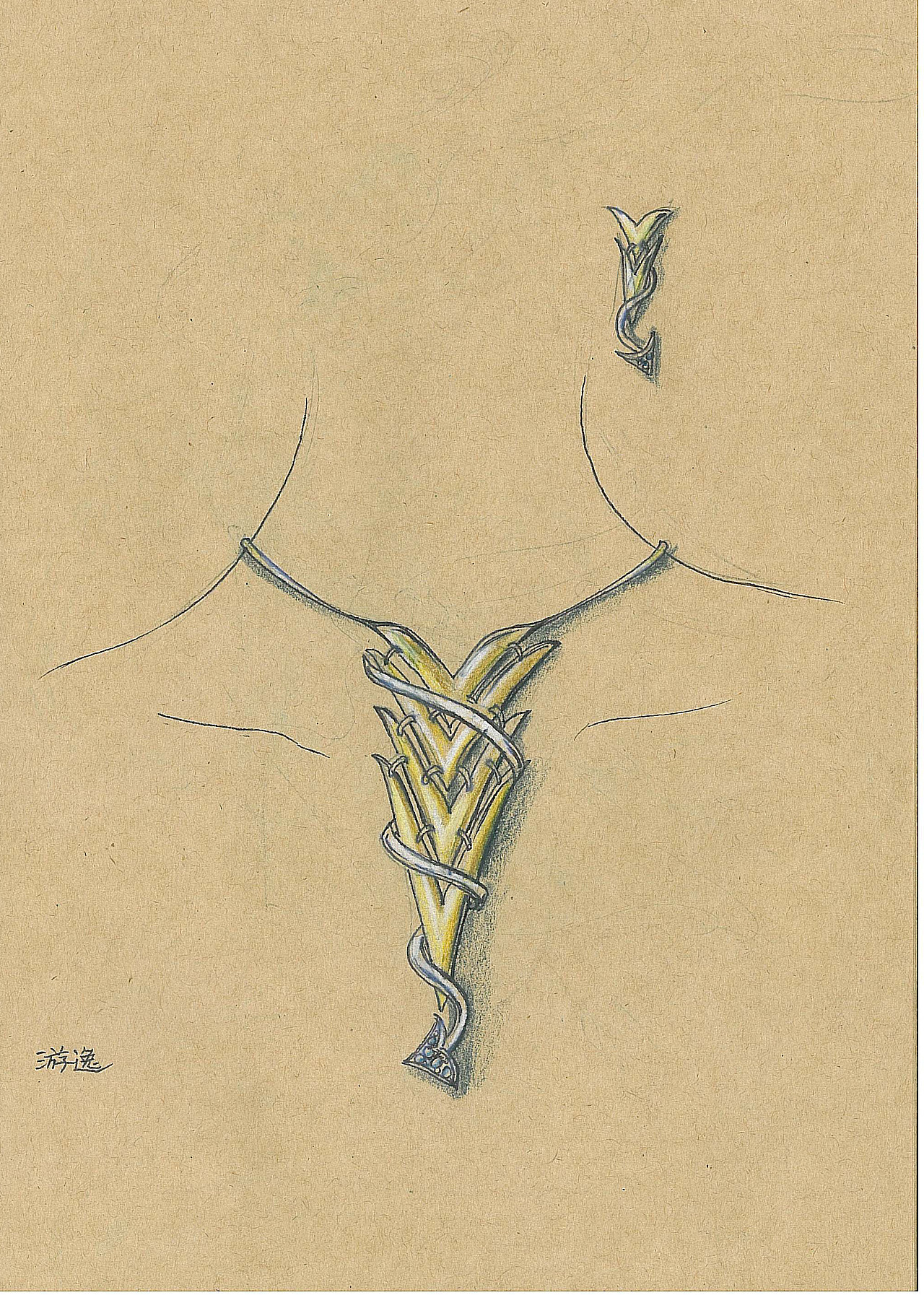 09年毕业前的珠宝设计草图（图ZNTUwMTM2） - 首饰设计 - 站酷设计师珠宝设计刘付秋婷原创素材 - 站酷ZCOOL