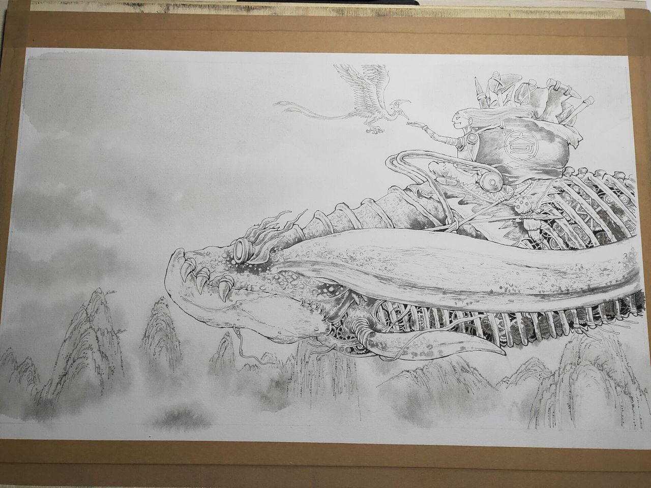 山海·异国奇想系列——奇肱之国（图ZMjE2OTMwNTk2） - 商业插画 - 站酷设计师弎丈原创素材 - 站酷ZCOOL
