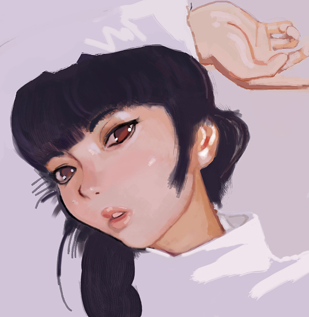 厚涂人脸|动漫|其他动漫|小柠檬爱洗澡_临摹作品-站酷(zcool)