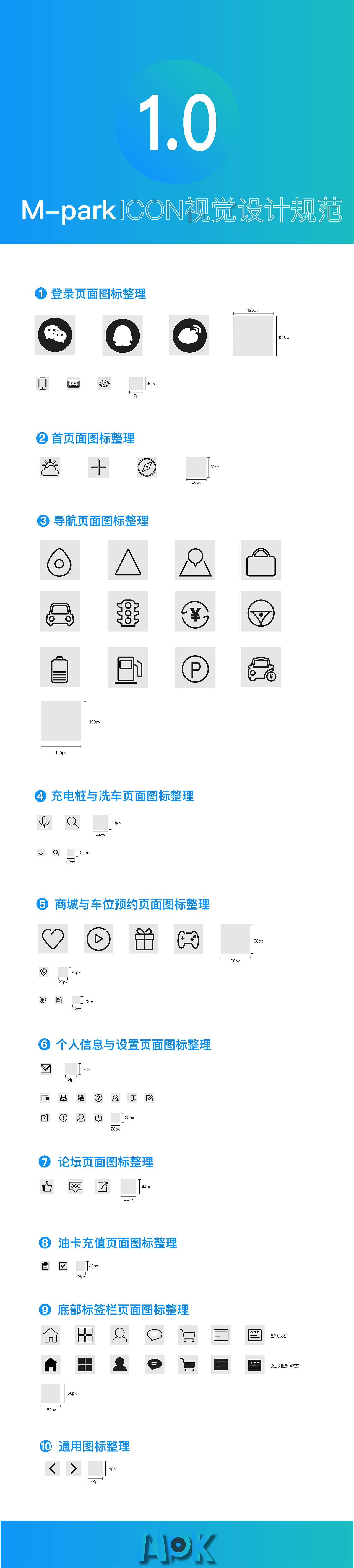 m-park图标规范（图ZMTM3NzQ2NjI4） - APP界面 - 站酷设计师壹丶小帅原创素材 - 站酷ZCOOL