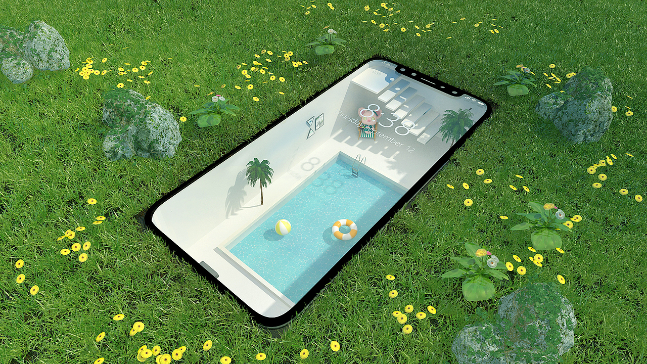 假日手机(动画视频练习)