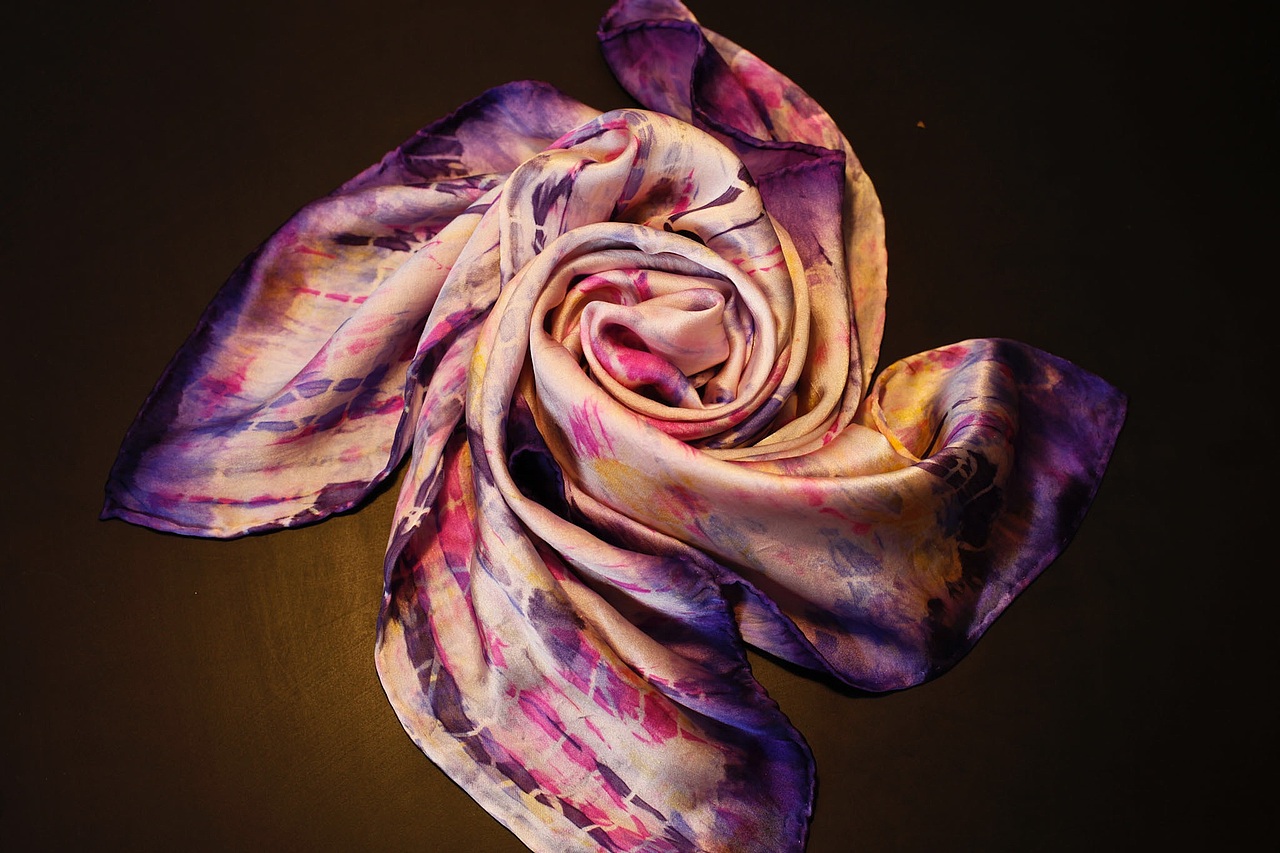 木兮工作室扎染丝巾|服装|其他服装|木兮工作室_原创作品-站酷zcool