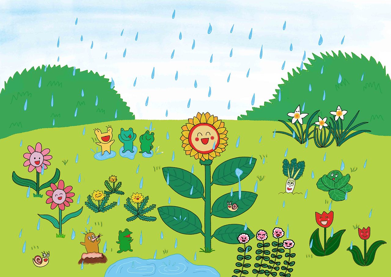 下雨天不要在树下避雨|插画|儿童插画|高玉倩 - 原创作品 - 站酷 (ZCOOL)