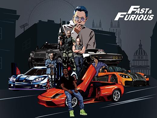 #2021青春答卷#北京理工珠海学院速度与激情插画设计