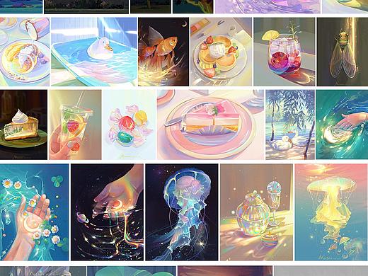 【色彩】打卡色彩派对30天（坚持色彩速涂222天）